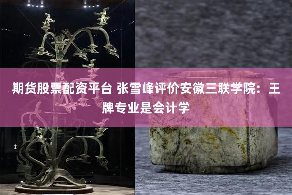 期货股票配资平台 张雪峰评价安徽三联学院：王牌专业是会计学